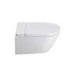 Унітаз підвісний Duravit SensoWash D-Neo, безобідковий з сидінням для унітазу з функцієй біде, білий 654000012004300