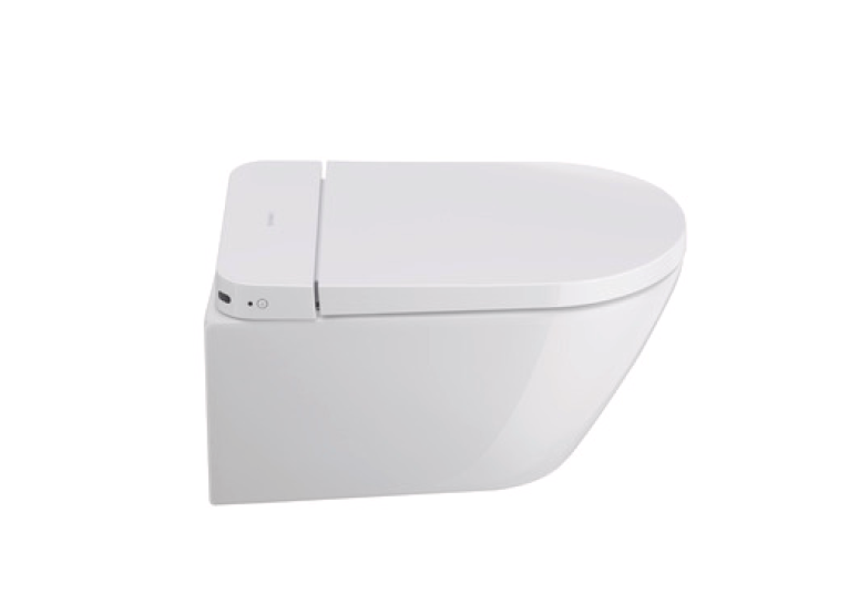 Унітаз підвісний Duravit SensoWash D-Neo, безобідковий з сидінням для унітазу з функцієй біде, білий 654000012004300