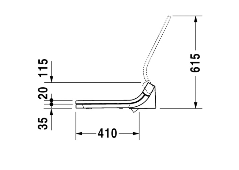 Сиденье для унитаза Duravit Happy D.2 SensoWash, c функцией биде, 610300002000300