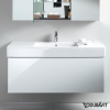 Раковина прямоугольная мебельная/подвесная Duravit Vero 125x49 см, с отверстием для смесителя, с переливом, белый 0329120000