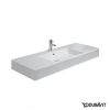 Раковина прямоугольная мебельная/подвесная Duravit Vero 125x49 см, с отверстием для смесителя, с переливом, белый 0329120000
