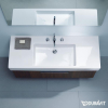 Раковина прямоугольная мебельная/подвесная Duravit Vero 125x49 см, с отверстием для смесителя, с переливом, белый 0329120000