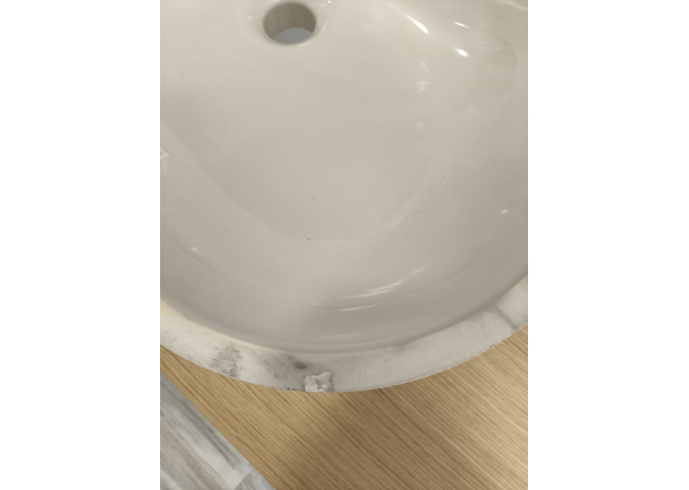 Раковина під стільницю Duravit D-code, білий глянсовий, 49,5 х 29 см, 0338490000 (невеликий скол на борту)
