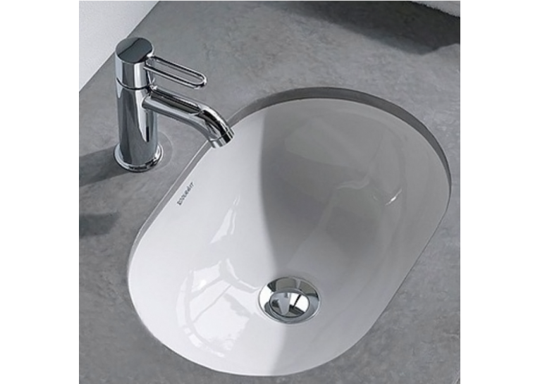 Раковина під стільницю Duravit D-code, білий глянсовий, 49,5 х 29 см, 0338490000 (невеликий скол на борту)