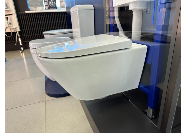 Унітаз підвісний Duravit D-Neo Rimless (2577090000) + сидіння з кришкою Soft Close (0021690000), 45770900A1