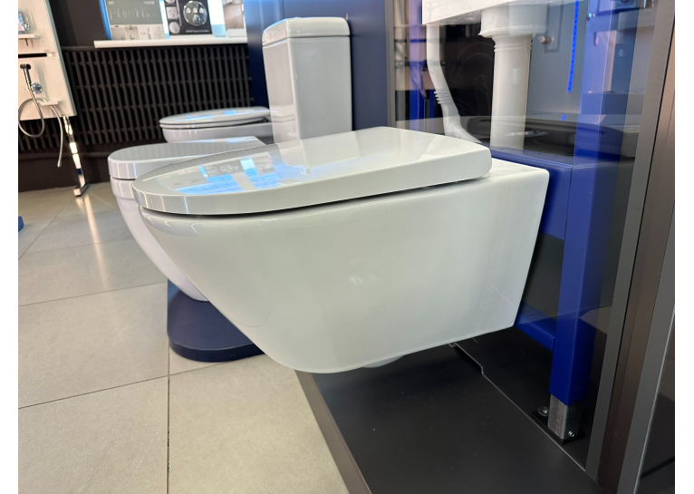 Унитаз подвесной Duravit D-Neo Rimless (2577090000) + сиденье с крышкой Soft Close (0021690000), 45770900A1