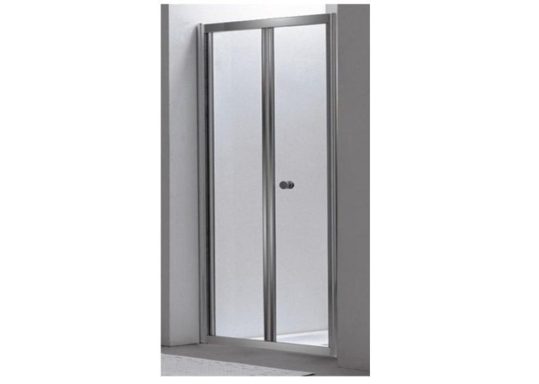 Душові двері EGER Bifold 90 (599-163-90(h)), хром профіль, скло, що складаються