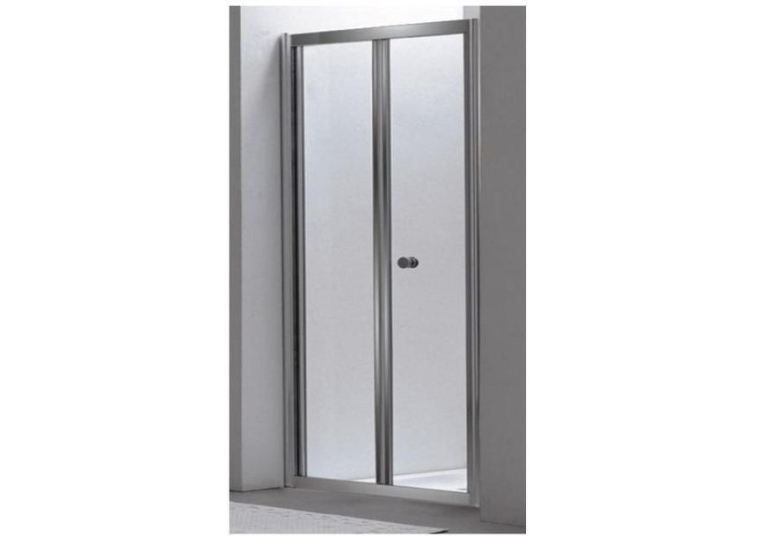 Душові двері EGER Bifold 90 (599-163-90(h)), хром профіль, скло, що складаються
