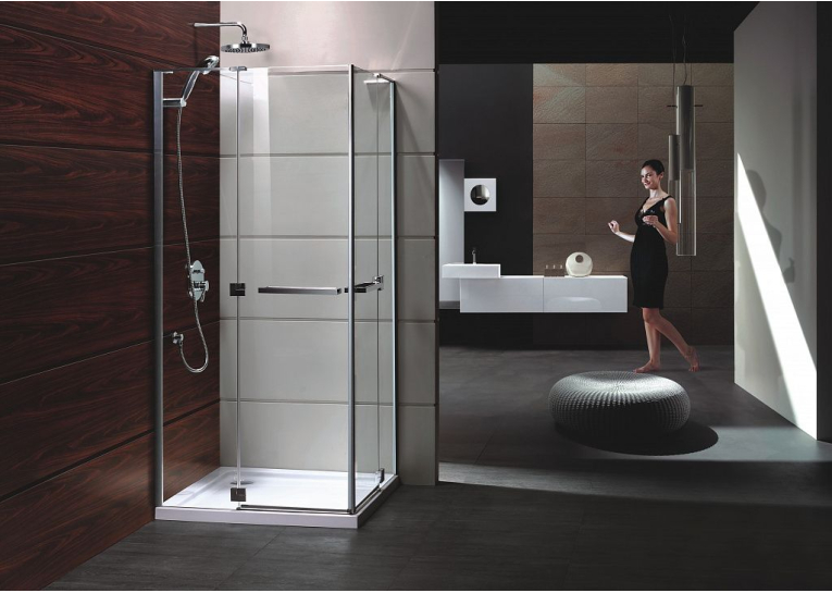 Душова кабіна Eger Rubik 90*90*190, без піддону, скло прозоре, 599-333/1(2 коробки)