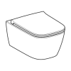 Унітаз підвісний Geberit Smyle Square 503.171.00.1 TurboFlush, із сидінням Softсlose, QuickRelease (Sandwich)