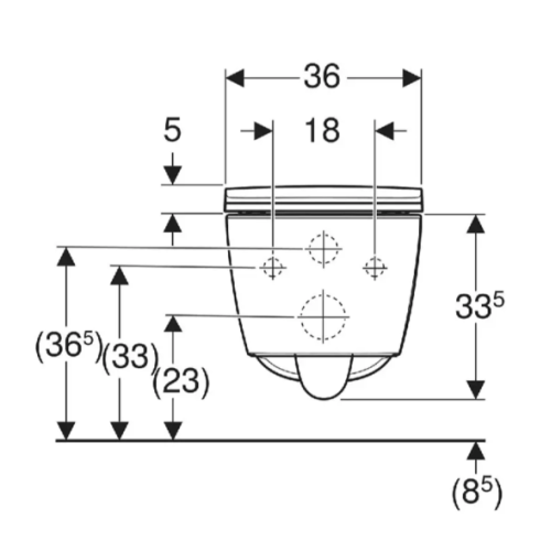 Унітаз підвісний Geberit Smyle Square 503.171.00.1 TurboFlush, із сидінням Softсlose, QuickRelease (Sandwich)