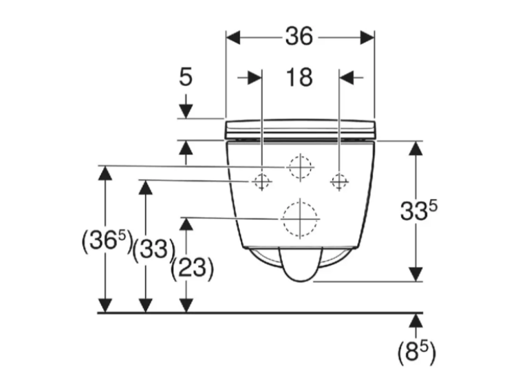 Унітаз підвісний Geberit Smyle Square 503.171.00.1 TurboFlush, із сидінням Softсlose, QuickRelease (Sandwich)