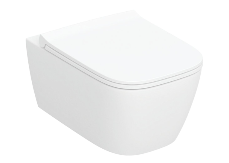 Унітаз підвісний Geberit Smyle Square 503.171.00.1 TurboFlush, із сидінням Softсlose, QuickRelease (Sandwich)