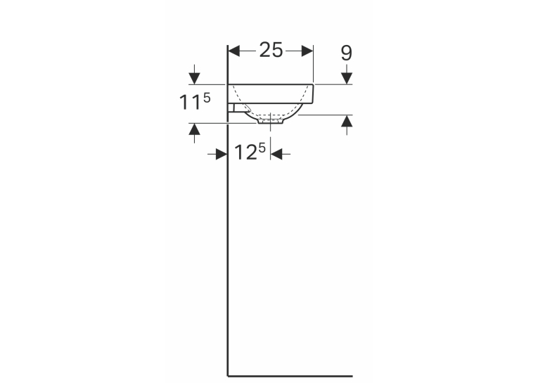 Раковина Geberit Acanto 40 500.635.01.2