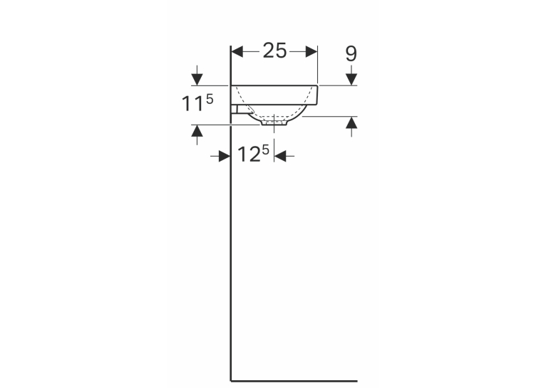 Раковина Geberit Acanto 40 500.635.01.2