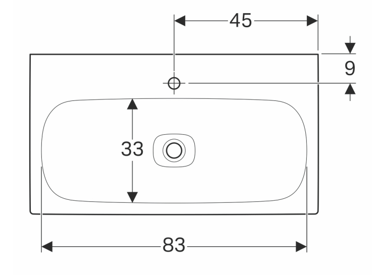 Мебельная раковина Geberit Citterio 90 500.547.01.1