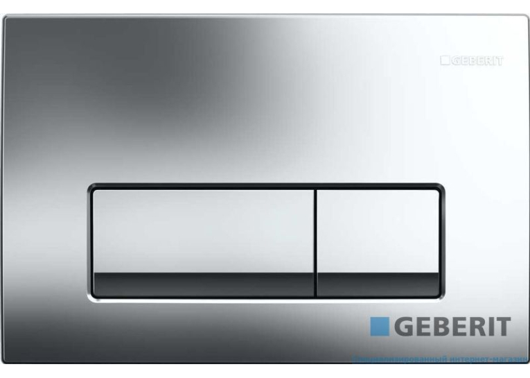 Кнопка смыва Geberit  Delta 51,пластик, хром глянец (115.105.21.1)
