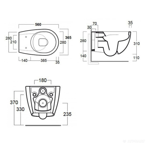 Комплект: Инсталляция Grohe SL 3в1 (3884000G) + Унитаз подвесной Simas Vignoni (VI18) + Крышка Soft-