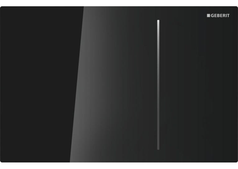 Кнопка смыва Geberit SIGMA 70, двойной смыв, стекло, черное