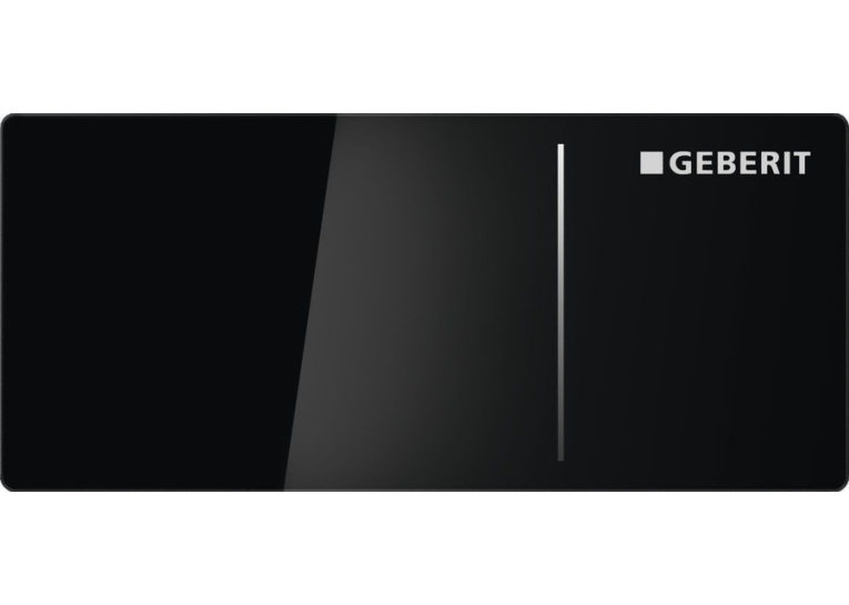 Дистанційна кнопка змиву Geberit Type 70, для Sigma бачків 12 см, подвійний змив, скло чорне