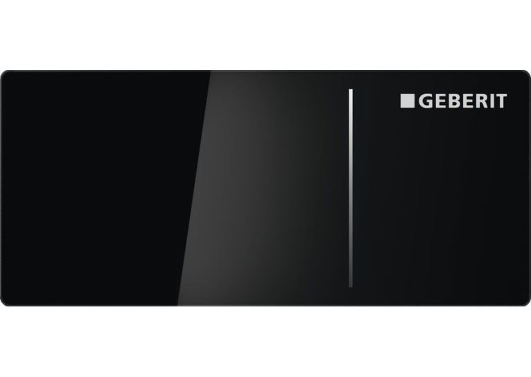 Дистанційна кнопка змиву Geberit Type 70, для Sigma бачків 12 см, подвійний змив, скло чорне