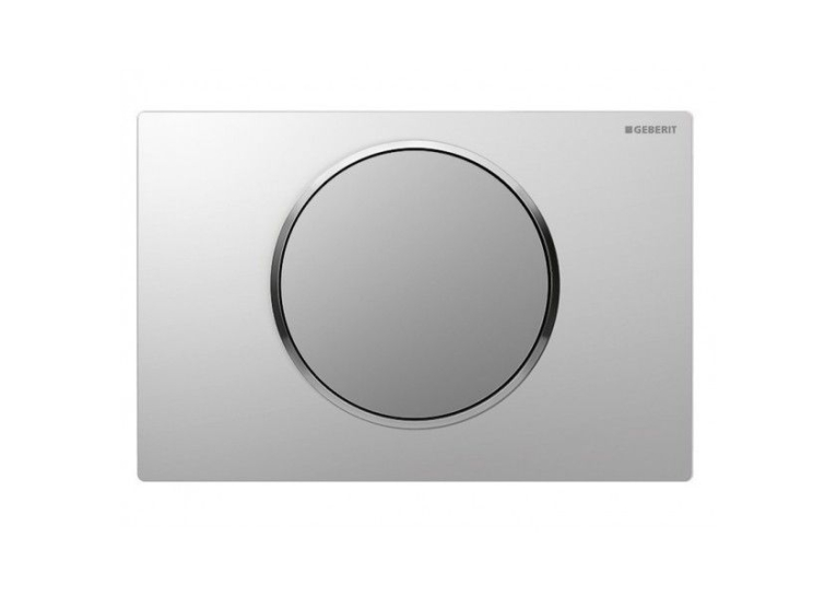 Кнопка змиву Geberit SIGMA 10, система змиву start/stop, Пластик, Хром Глянець/Хром Матовий/Хром Глян