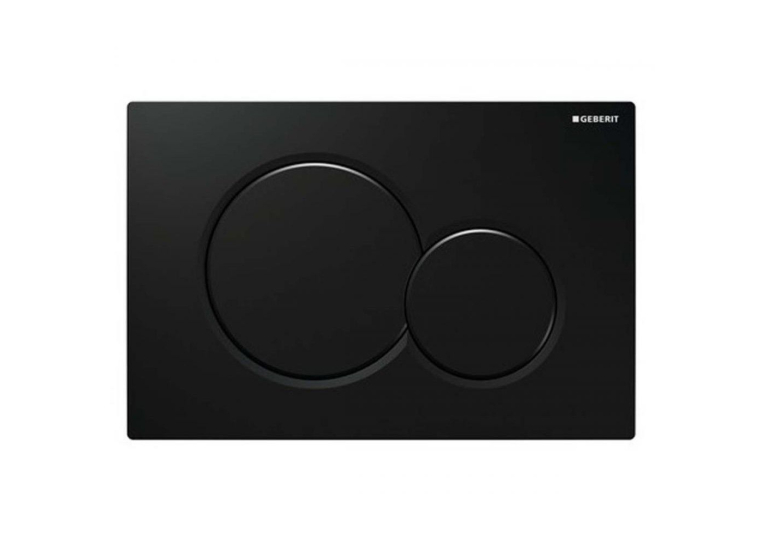 Кнопка змиву Geberit SIGMA 01, чорний пластик