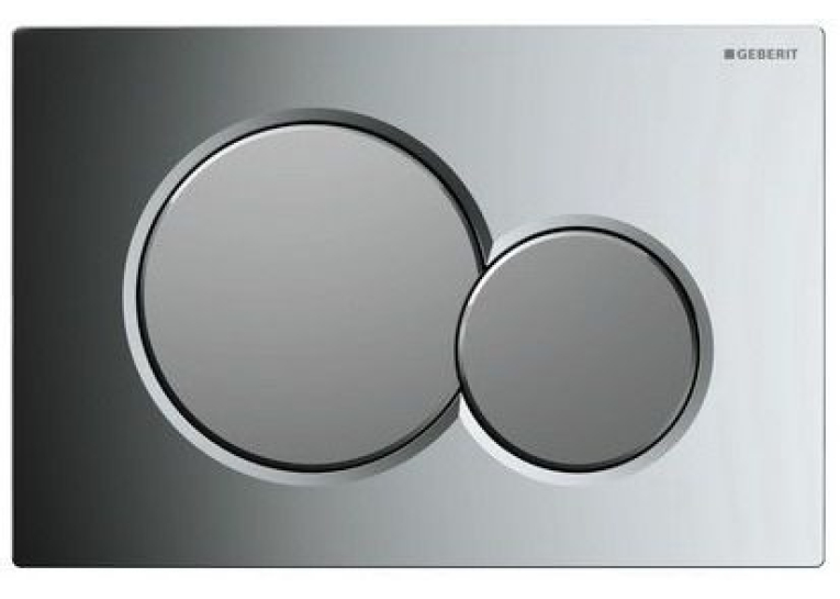 Кнопка змиву Geberit SIGMA 01, пластик хром глянсовий/матовий