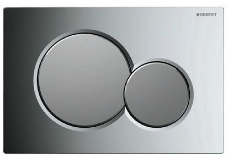 Кнопка змиву Geberit SIGMA 01, пластик хром глянсовий/матовий