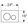 Кнопка змиву Geberit Sigma 20 пластик, 115.882.JQ.1