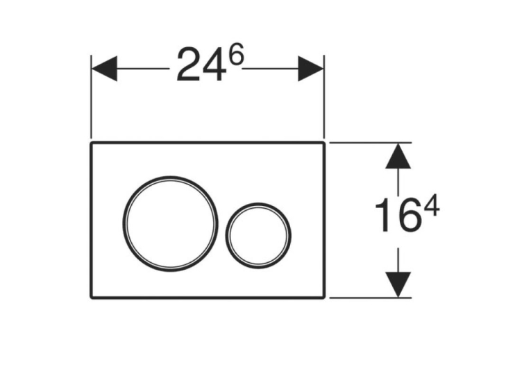 Кнопка змиву Geberit Sigma 20 пластик, 115.882.JQ.1
