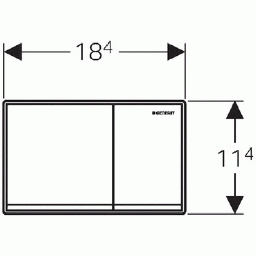 Кнопка змиву Geberit Omega 60 метал, 115.081.SJ.1