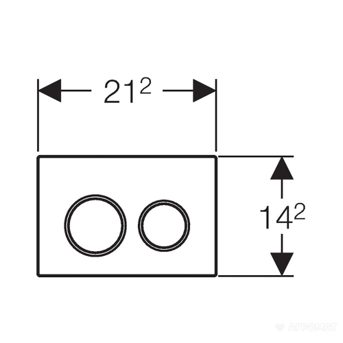 Кнопка змиву Geberit Omega 20 пластик, 115.085.KJ.1
