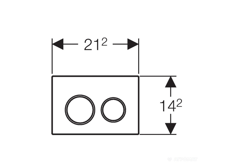 Кнопка змиву Geberit Omega 20 пластик, 115.085.KJ.1