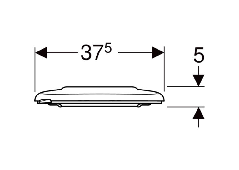 Кришка для унітазу Geberit Selnova Comfort 501.559.01.1, для людей з обмеженими фізичними можливостями