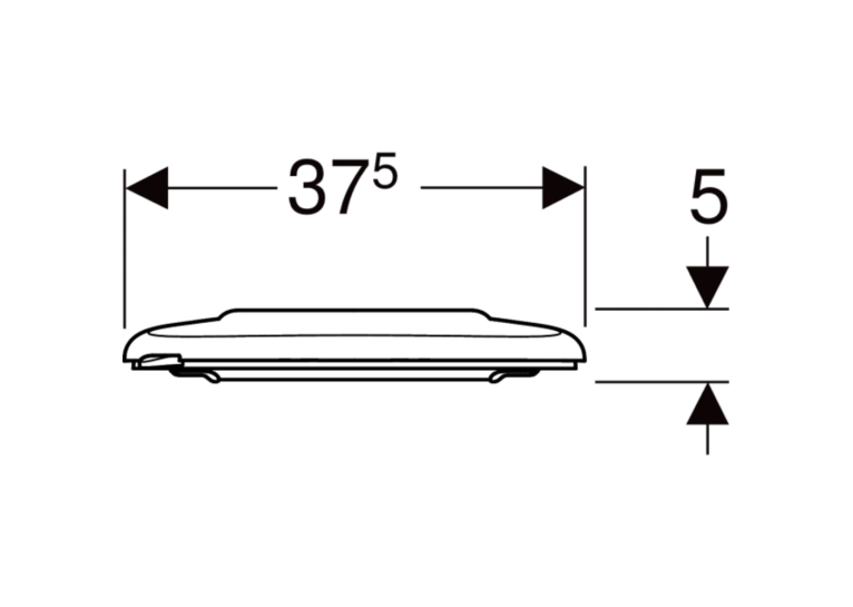 Кришка для унітазу Geberit Selnova Comfort 501.559.01.1, для людей з обмеженими фізичними можливостями