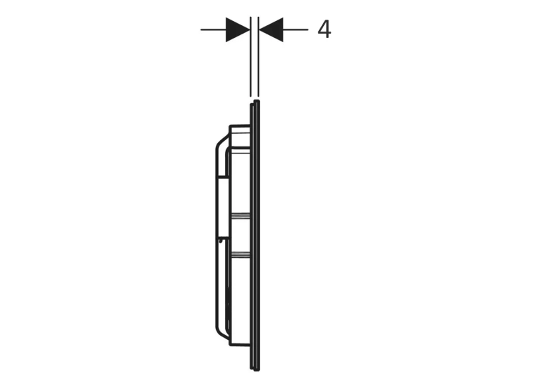 Кнопка змиву Geberit Sigma 40, латунь 115.629.QF.1