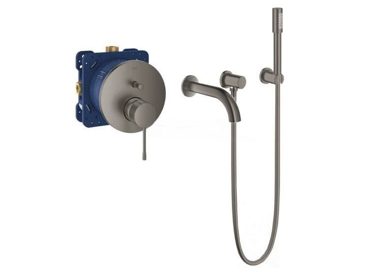 Комплект прихованого монтажу з термостатом Grohe Essence Warm Sunset 24058AL1-03 Графіт матовий