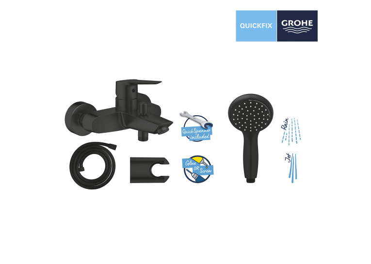 Змішувач для ванни Grohe QuickFix Start Black UA30330701