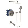 Комплект прихованого монтажу для душу Grohe Essence brushed hard graphite, 24092AL1-05 Графіт матовий