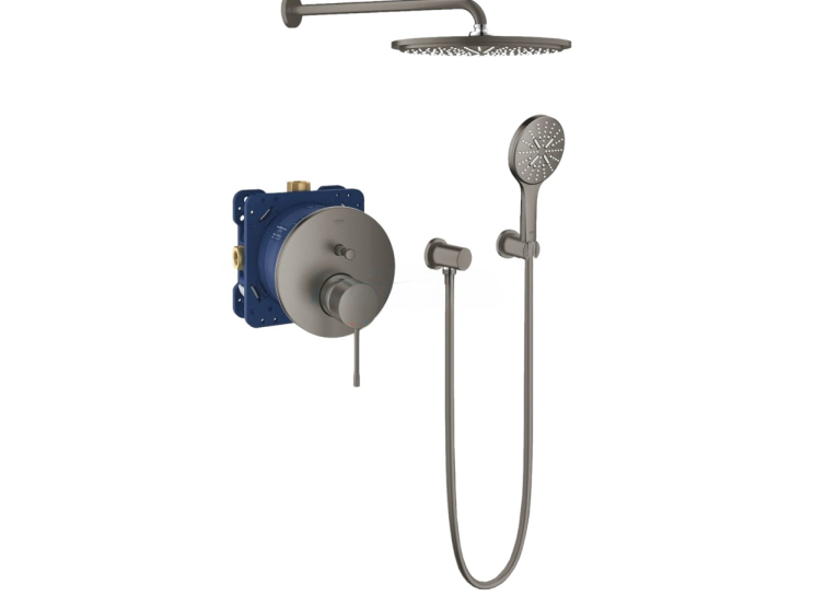 Комплект скрытого монтажа для душа Grohe Essence brushed hard graphite, 24058AL1-02 Графит матовый