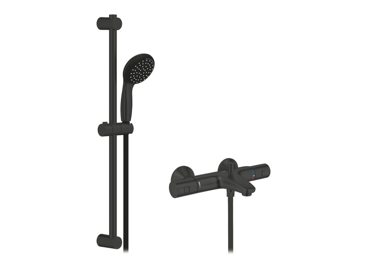 Смеситель термостатический для ванны Grohe QuickFix Start Black UA303907T1