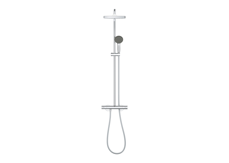 Душова система з термостатом Grohe QuickFix Vitalio Start System 250 Cubе 26696000
