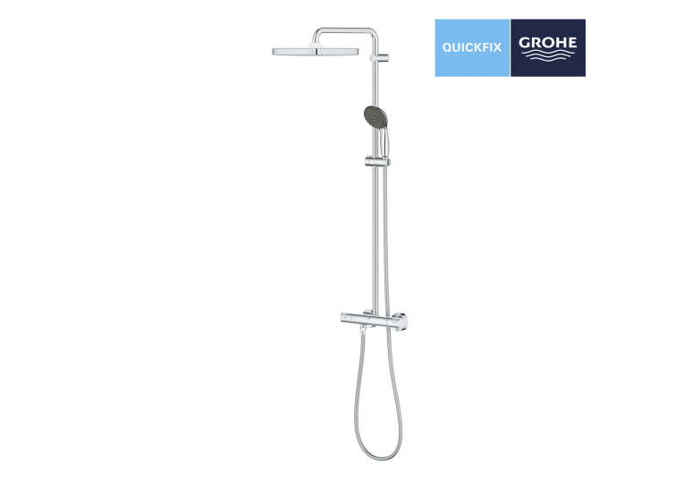Душова система з термостатом Grohe QuickFix Vitalio Start System 250 Cubе 26696000