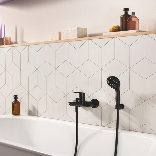 Набор смесителей 3 в 1 для ванной комнаты Grohe QuickFix Start Black UA303301SQ