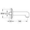 Вилив для ванни Grohe BauClassic 13258000