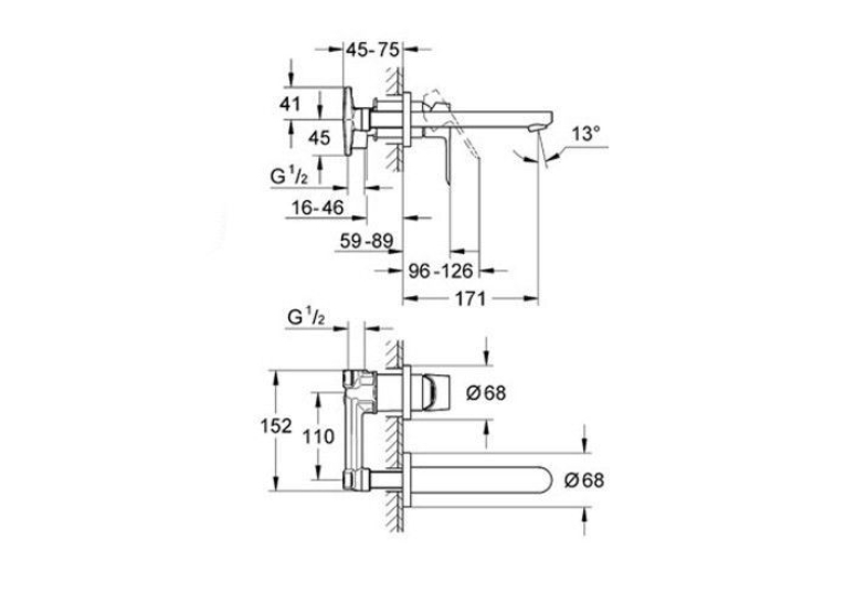 Смеситель для раковины Grohe BauLoop 20289000