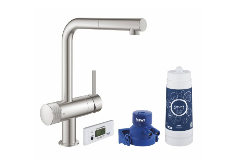 Кухонний змішувач з фільтром Grohe Blue Pure Minta 30382DC0 Сталь