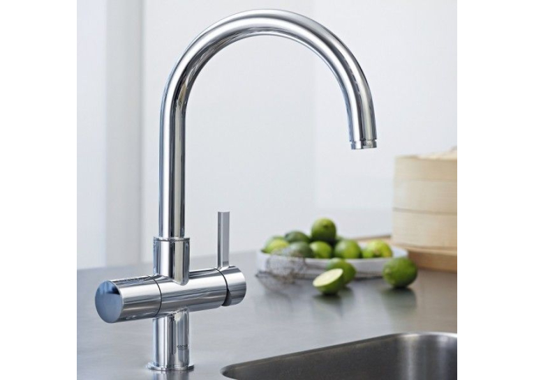 Змішувач кухонний GROHE Blue Pure із системою очищення води та підключенням до фільтру 33249001