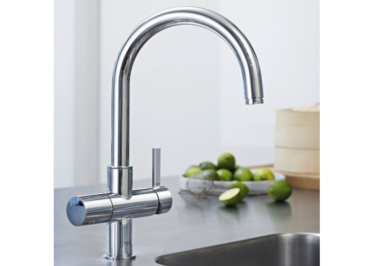 Смеситель кухонный GROHE Blue Pure с системой очистки воды и подключением к фильтру 33249001
